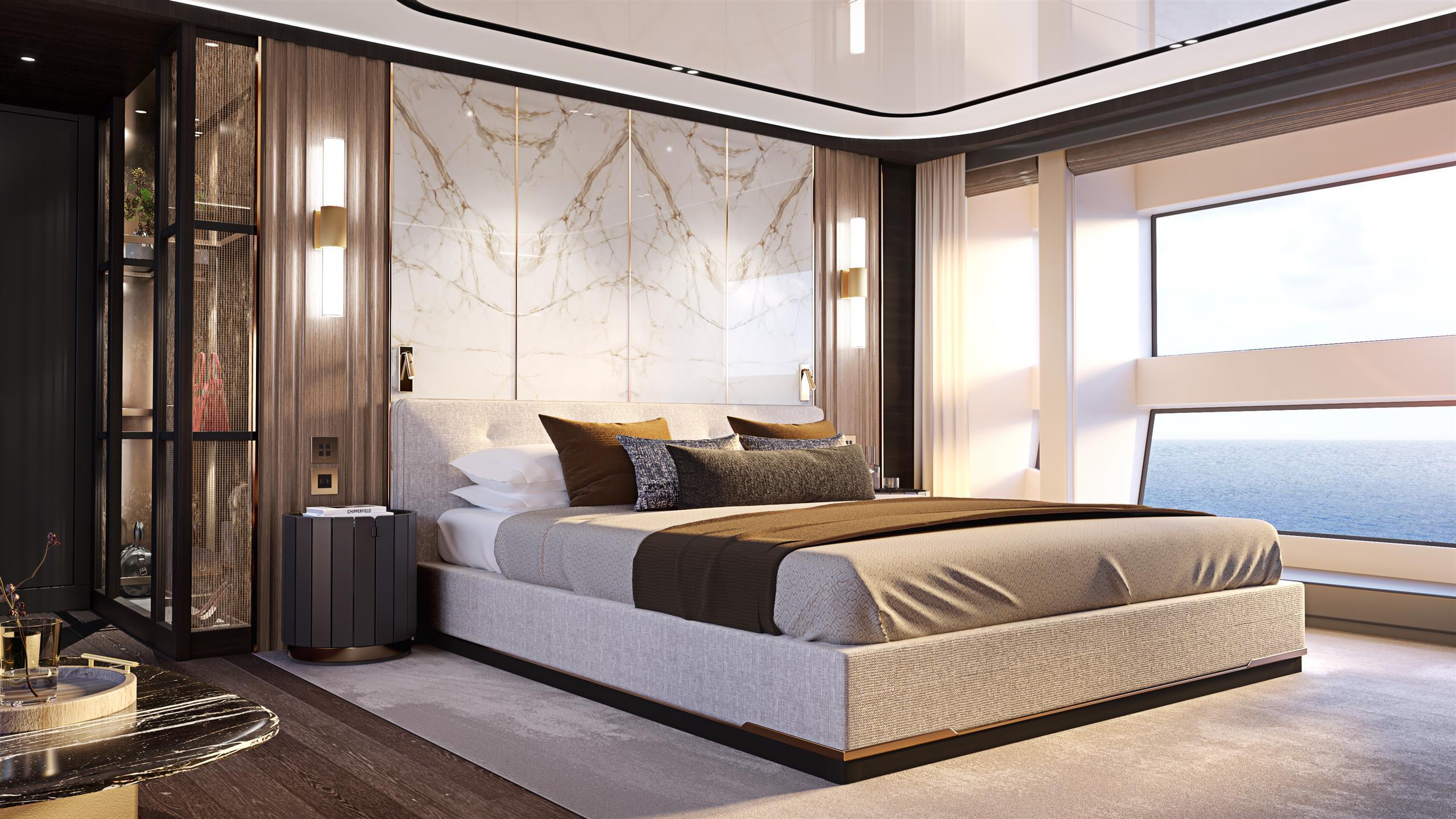 Sunseeker 120 Yacht owner's suite