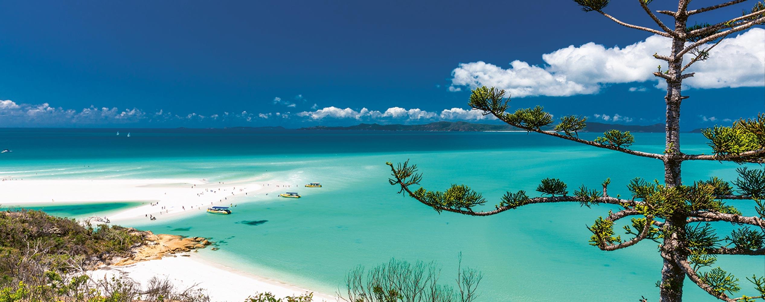 Blue seas and white sand Blue seas and white sand