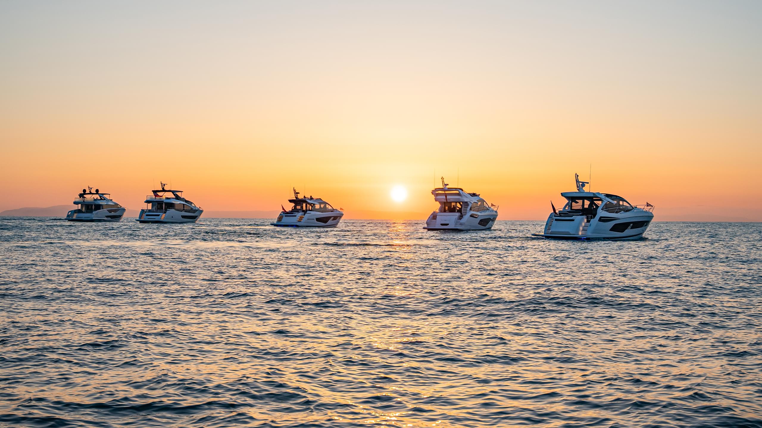 Sunseeker Famous Five at Sunset