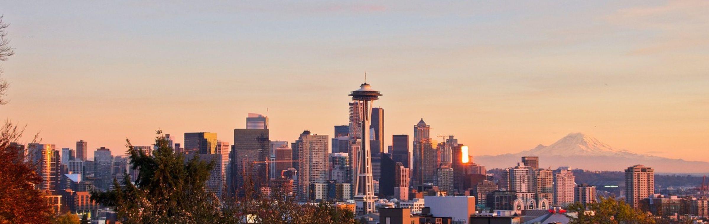 Seattle Skyline at Sunset Seattle Skyline at Sunset