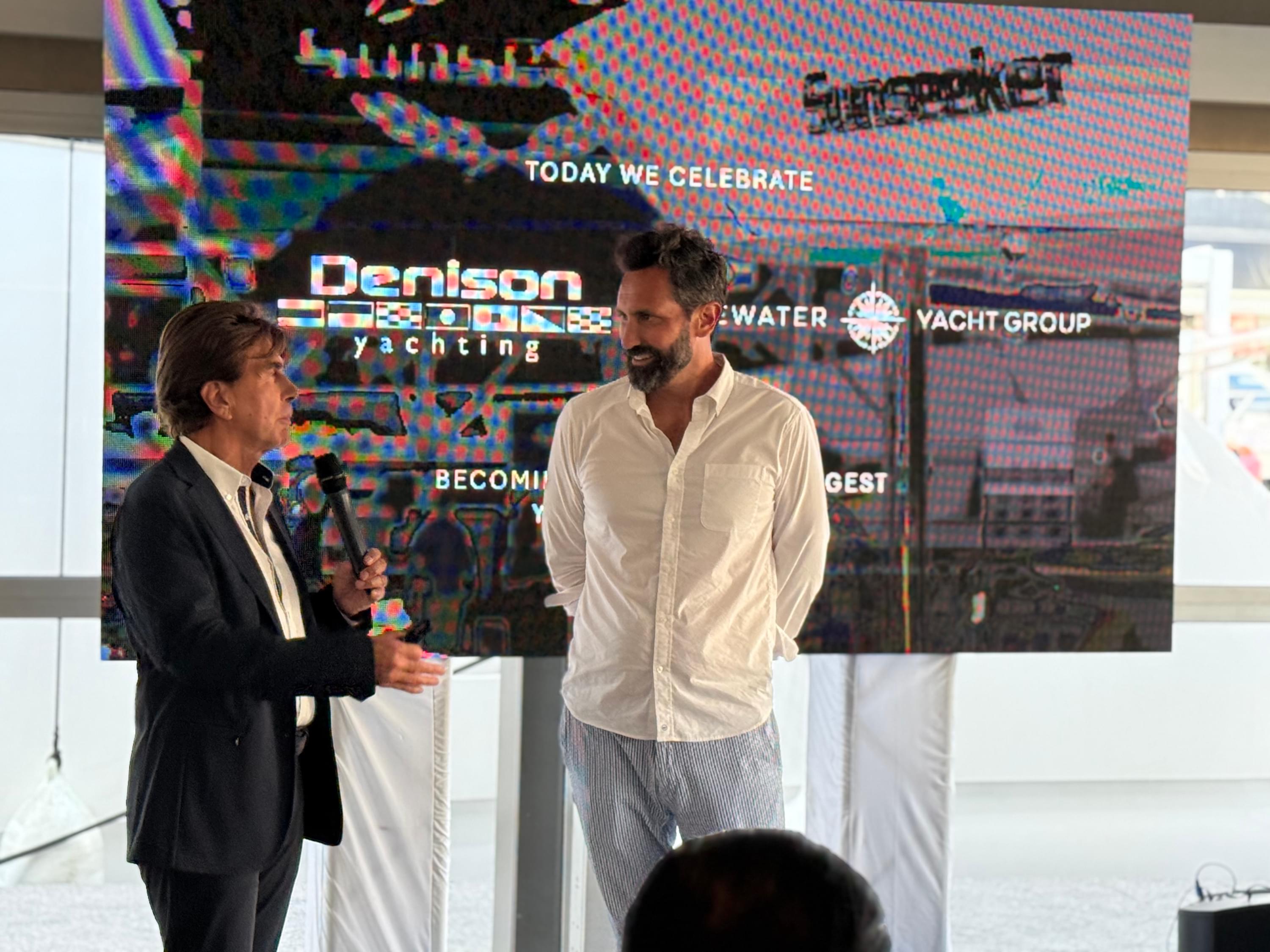 Andrea Frabetti and Bob Denison at Fort Lauderdale International Boat Show 2025 Andrea Frabetti and Bob Denison at Fort Lauderdale International Boat Show 2025