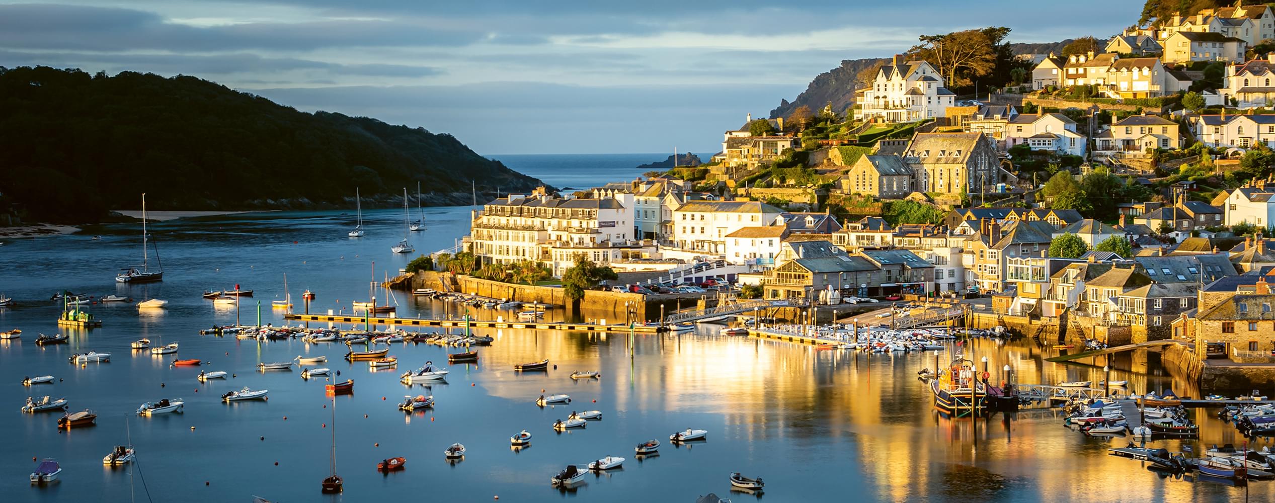 Seaside town at sunset Seaside town at sunset