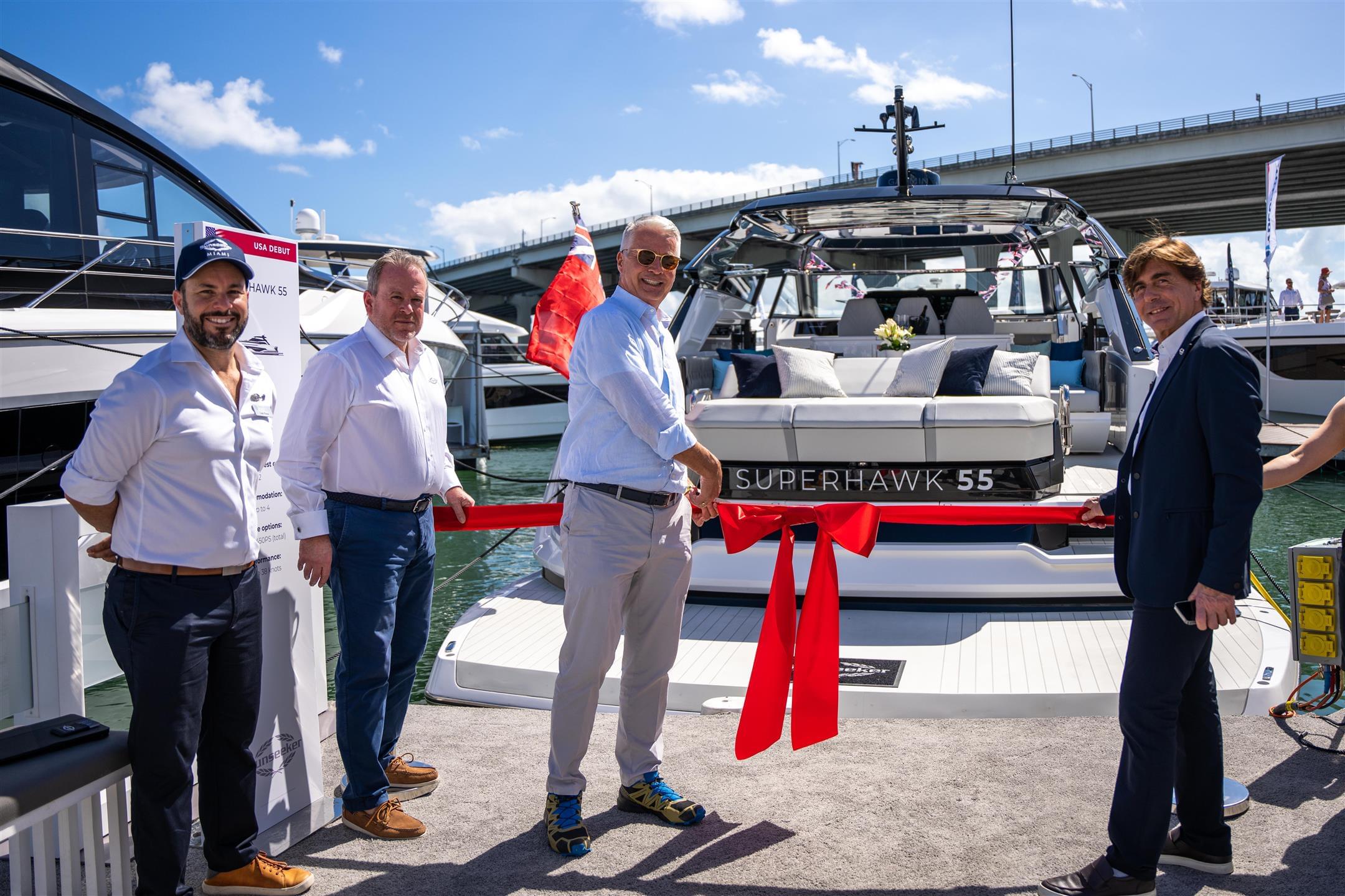 Superhawk 55 USA debut at the Miami International Boat Show 2023