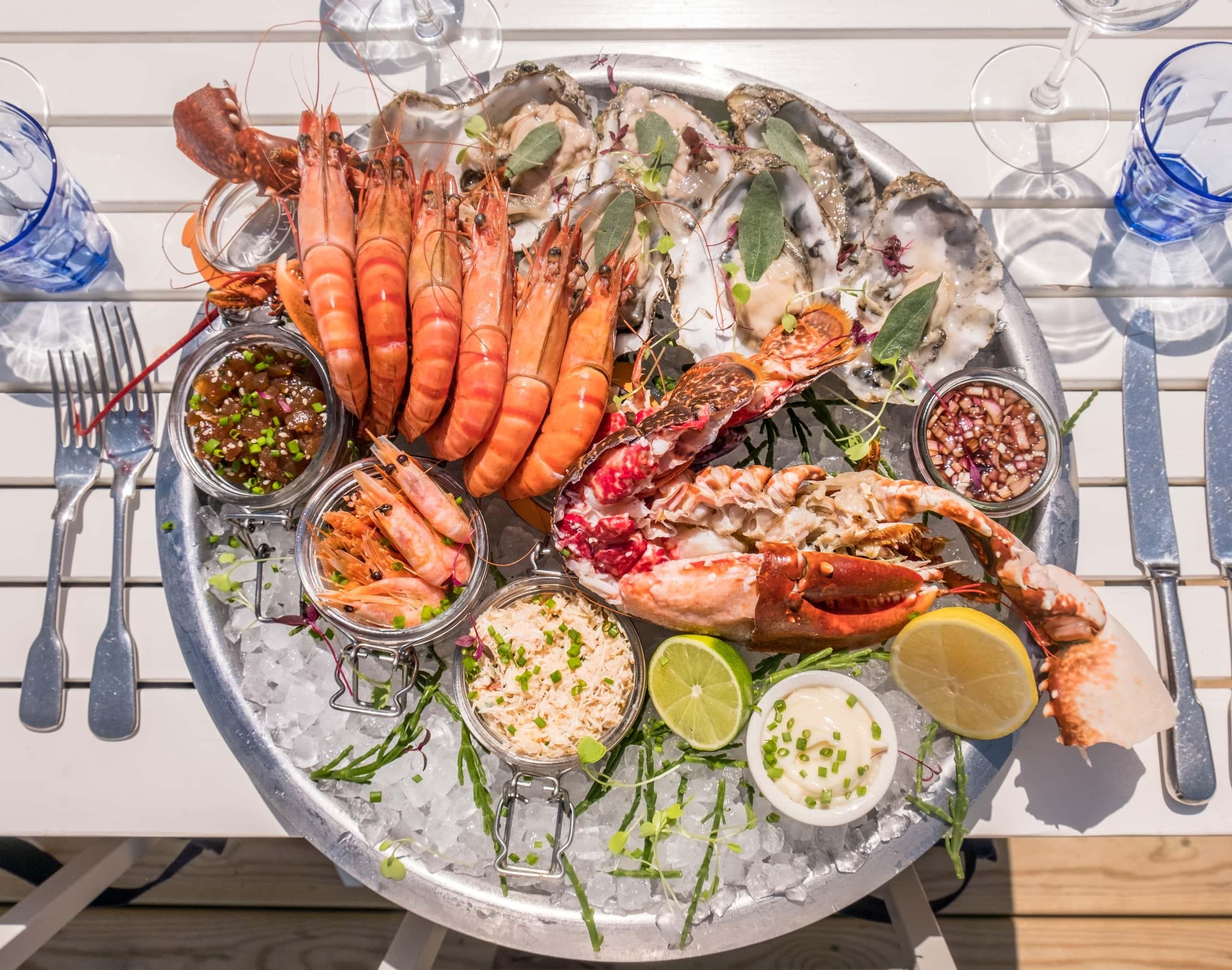 Image of fresh seafood at The Hut Image of fresh seafood at The Hut