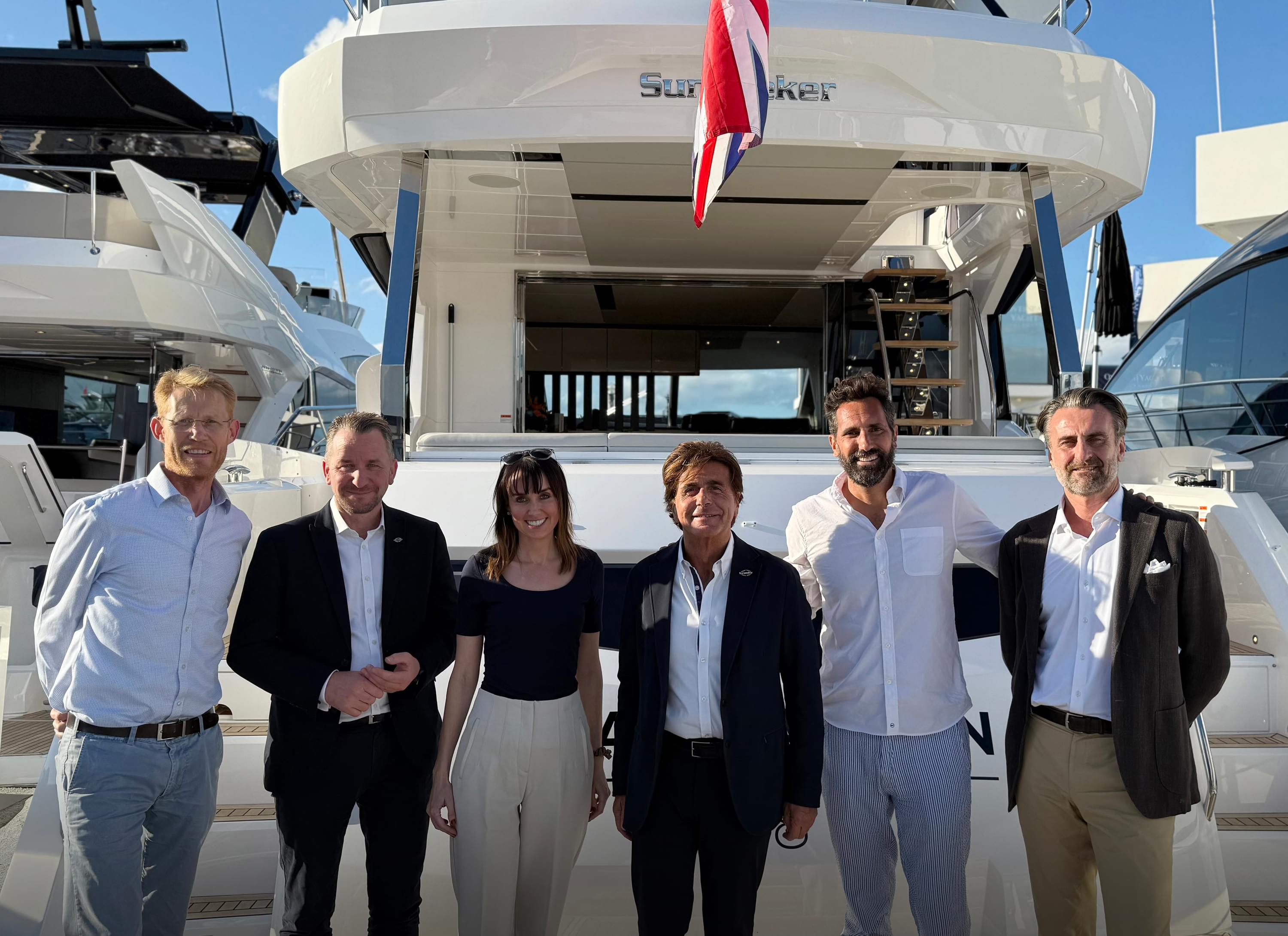 Sunseeker and Denison Yachting team at Fort Lauderdale International Boat Show 2025