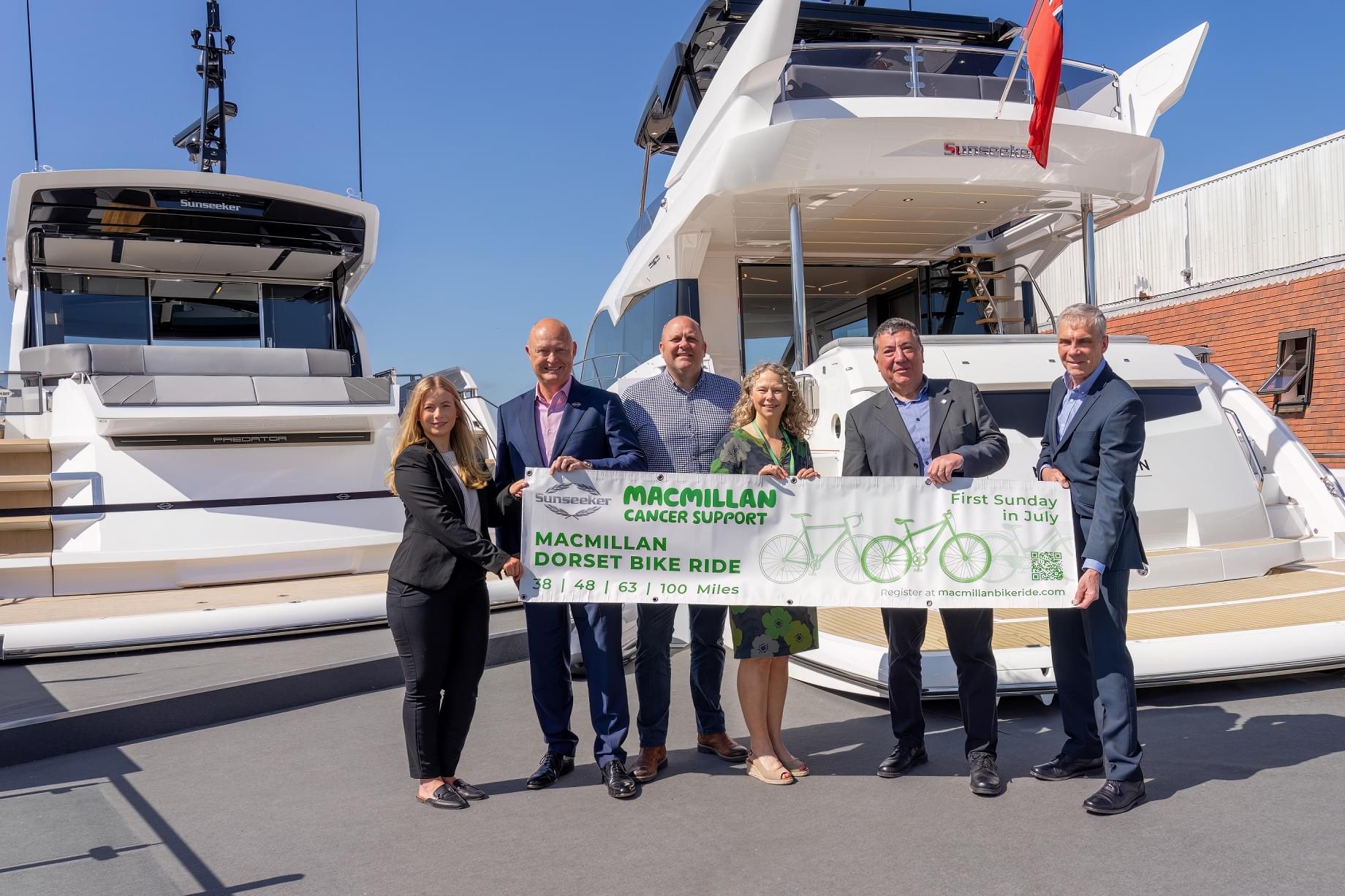 Sunseeker supports the Macmillan Dorset Bike Ride Sunseeker supports the Macmillan Dorset Bike Ride