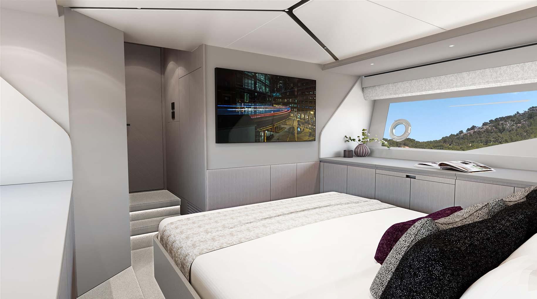 Sunseeker Predator 55 owner's cabin Sunseeker Predator 55 owner's cabin